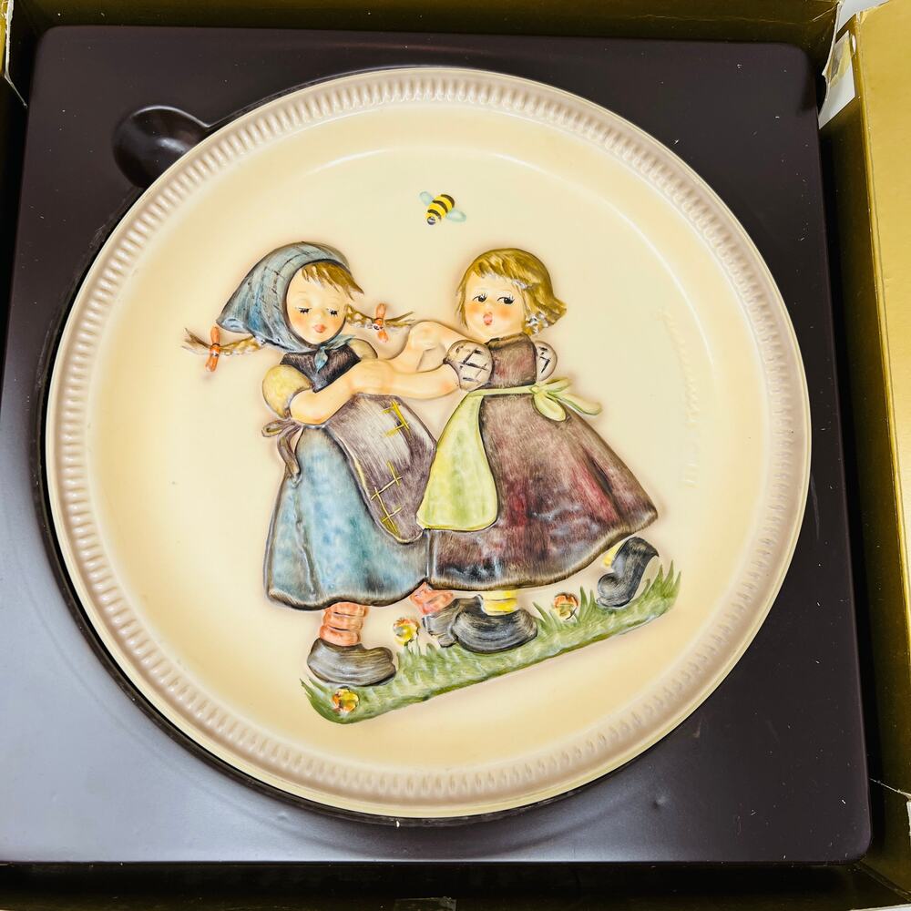 Vintage 1980 MJ Hummel Assiette Jubilee Motif en Relief Collectible Plate